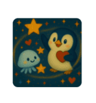 ⭐️ 星空ペンギン｜銀河のことば ⭐️（個別スタンプ：12）