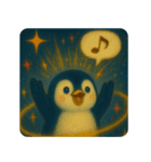 ⭐️ 星空ペンギン｜銀河のことば ⭐️（個別スタンプ：15）