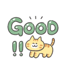ねこカフェスタンプ (デカ文字敬語)（個別スタンプ：4）