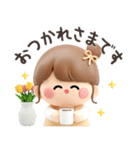 【3D】毎日使えるおだんごちゃん。（個別スタンプ：6）