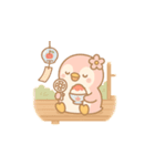 ももぺん夏第2弾・涼しさ＆食べ物スタンプ（個別スタンプ：1）
