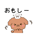 石川弁＆金沢弁のトイプードルとシマエナガ（個別スタンプ：11）
