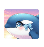 レアレア眼鏡のアリサLINEスタンプ（個別スタンプ：15）