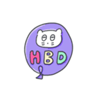 ベベニャンの誕生日パーティー（個別スタンプ：4）