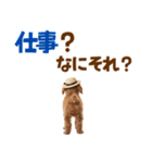 毎日使える♪トイプードル子犬スタンプ（個別スタンプ：5）