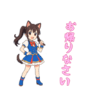 [お帰りなさい専用]猫耳の制服アイドル（個別スタンプ：11）
