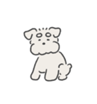 しろいシュナウザー（個別スタンプ：18）