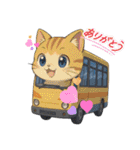 にゃんこ乗り（個別スタンプ：3）