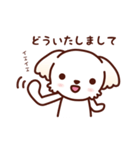 マルチーズ_たのしい日常（個別スタンプ：4）