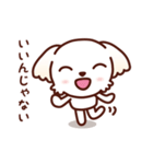 マルチーズ_たのしい日常（個別スタンプ：19）
