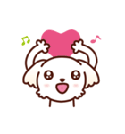 マルチーズ_たのしい日常（個別スタンプ：32）