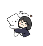 黒髪ボブの女の子2（個別スタンプ：4）