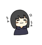 黒髪ボブの女の子2（個別スタンプ：5）