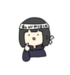 黒髪ボブの女の子2（個別スタンプ：8）