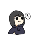 黒髪ボブの女の子2（個別スタンプ：11）