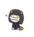 黒髪ボブの女の子2（個別スタンプ：13）