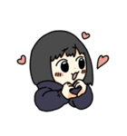 黒髪ボブの女の子2（個別スタンプ：15）
