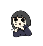 黒髪ボブの女の子2（個別スタンプ：16）