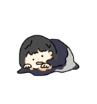 黒髪ボブの女の子2（個別スタンプ：21）