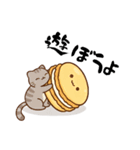 ねこちゃんとマカロンくん（個別スタンプ：3）