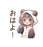 パンダパーカーちゃんの中華街食べ歩き（個別スタンプ：2）