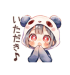 パンダパーカーちゃんの中華街食べ歩き（個別スタンプ：7）