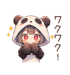 パンダパーカーちゃんの中華街食べ歩き（個別スタンプ：10）