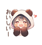 パンダパーカーちゃんの中華街食べ歩き（個別スタンプ：24）