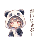 パンダパーカーちゃんの中華街食べ歩き（個別スタンプ：27）