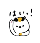 毎日使えるデカ文字の日本猫スタンプ（個別スタンプ：21）