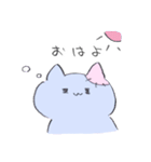 鉛筆タッチ♪2匹のねこ（個別スタンプ：1）