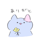 鉛筆タッチ♪2匹のねこ（個別スタンプ：5）
