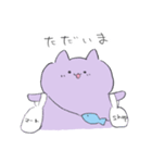 鉛筆タッチ♪2匹のねこ（個別スタンプ：37）