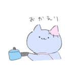 鉛筆タッチ♪2匹のねこ（個別スタンプ：38）