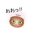 色々な猫10-2 短毛-垂れ耳-茶（個別スタンプ：10）