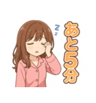 可愛いピンクパジャマ女子【ずっと使える】（個別スタンプ：13）