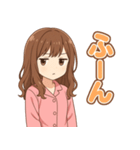 可愛いピンクパジャマ女子【ずっと使える】（個別スタンプ：34）