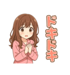 可愛いピンクパジャマ女子【ずっと使える】（個別スタンプ：39）