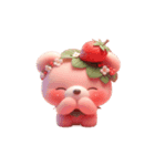 いちごのおバカでもかわいい（個別スタンプ：4）