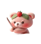 いちごのおバカでもかわいい（個別スタンプ：9）