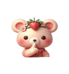 いちごのおバカでもかわいい（個別スタンプ：17）