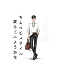 50代60代70代女性のオシャレスタンプ（個別スタンプ：4）