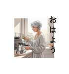 50代60代70代女性のオシャレスタンプ（個別スタンプ：23）
