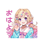 パステル女子のかわいいスタンプ2（個別スタンプ：2）