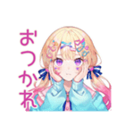 パステル女子のかわいいスタンプ2（個別スタンプ：12）