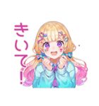 パステル女子のかわいいスタンプ2（個別スタンプ：15）