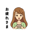 みさスタ＠ロングヘアの女の子 v01（個別スタンプ：5）