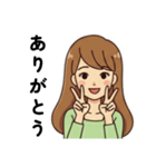 みさスタ＠ロングヘアの女の子 v01（個別スタンプ：7）