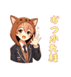 [おつかれ様専用]猫耳フードの男の子（個別スタンプ：15）