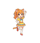 [アレンジ用]猫耳の制服アイドル（個別スタンプ：12）